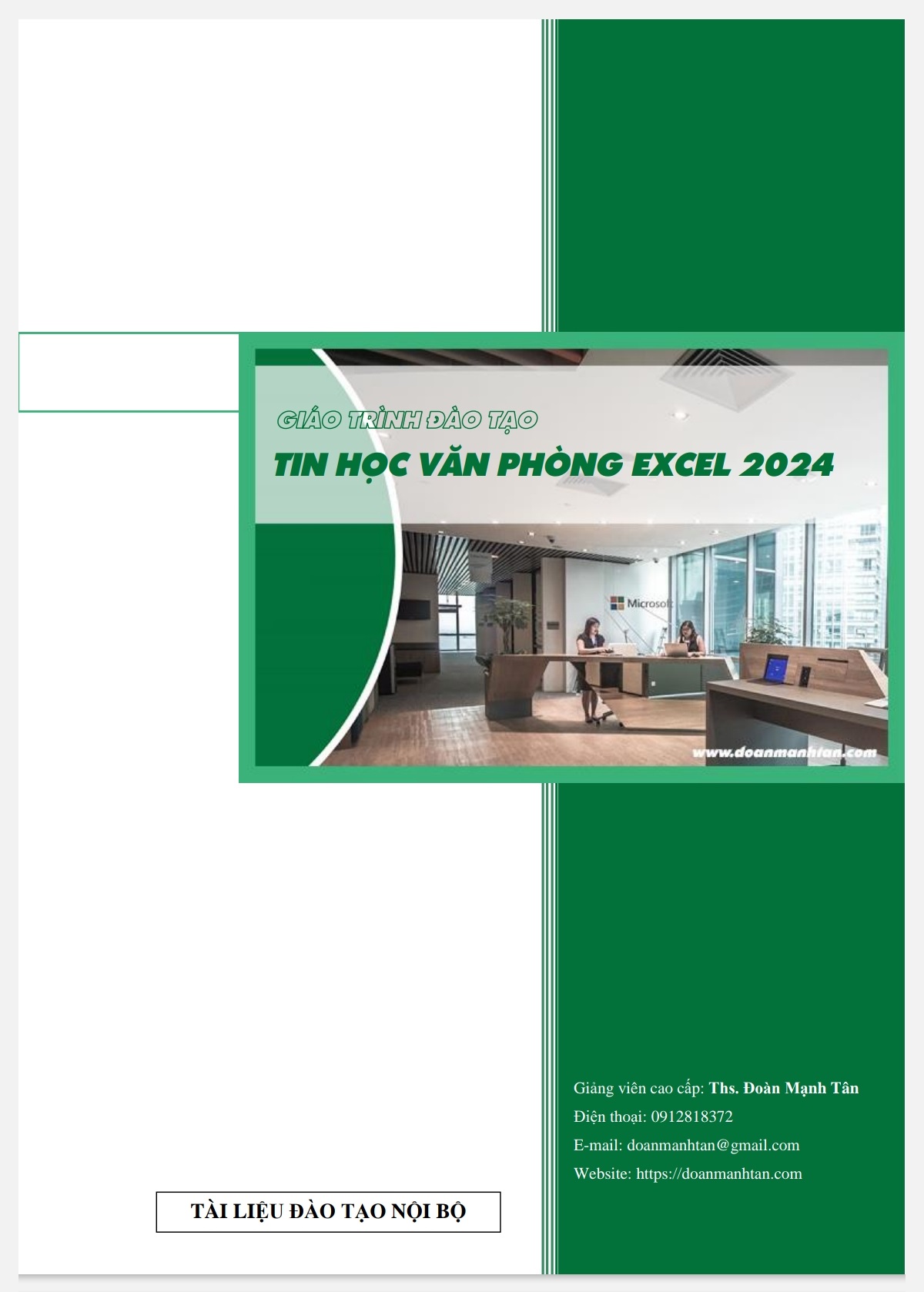 Giáo trình đào tạo tin học văn phòng khóa học Excel 2024